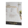 KOMPLET POŚCIELI SATYNOWEJ PREMIUM27 160 X 200 CM BIAŁY
