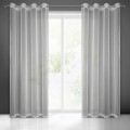 FIRANA GOTOWA NOELIA 140 X 250 CM SREBRNY
