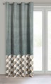 ZASŁONA GOTOWA D91 GINA 140 X 250 CM STALOWY