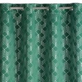 ZASŁONA GOTOWA D91 POLI 140 X 250 CM ZIELONY