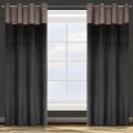 ZASŁONA GOTOWA D91 AGNES 140 X 250 CM CZARNY
