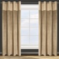ZASŁONA GOTOWA D91 AGNES 140 X 250 CM BEŻOWY