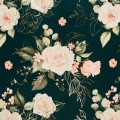 ZASŁONA GOTOWA ROSE NA TAŚMIE 135 X 270 CM CIEMNOZIELONY