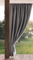 ZASŁONA GOTOWA GARDEN NA TAŚMIE 155 X 200 CM STALOWY