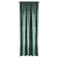 ZASŁONA GOTOWA D91 CYPR NA TAŚMIE 140 X 270 CM TURKUSOWY