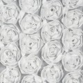 ZASŁONA GOTOWA ROSES 6 NA TAŚMIE 140 X 270 CM BIAŁY