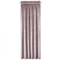ZASŁONA GOTOWA D91 ROSA NA TAŚMIE 140 X 270 CM PUDROWY RÓŻ