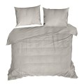 KOMPLET POŚCIELI ŻAK 220 X 200 CM SZAROBEŻOWY
