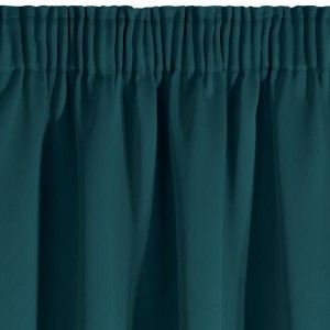 D91 Zasłona gładka 135x270 na taśmie PARISA PETROL