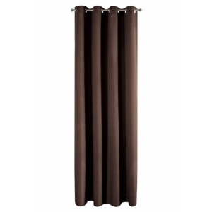 Zasłona gotowa na przelotkach 140x250 gładka Adore kawa