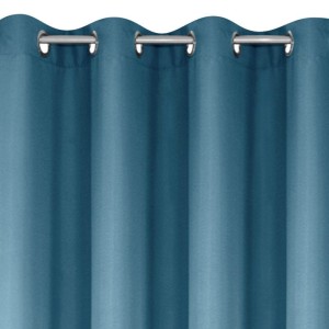 Zasłona gotowa na przelotkach 140x250 gładka Adore c.niebieski