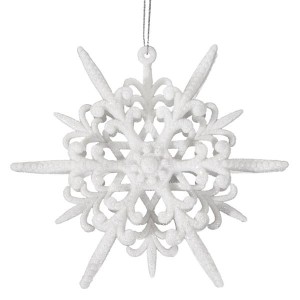 Gwiazdka Ozdoby CHOINKOWE EUROFIRANY 28a biały