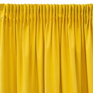 Zasłona velvet 140x270 na taśmie Pierre Cardin musztarda
