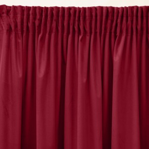 Zasłona velvet 140x270 na taśmie Pierre Cardin bordo