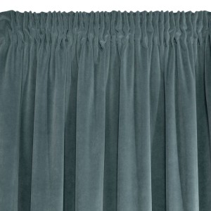 Zasłona velvet 140x270 na taśmie Eurofirany Kristi j.niebieski