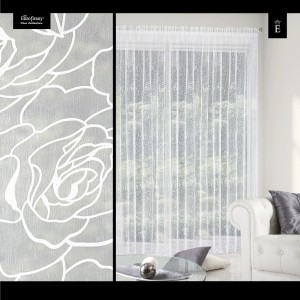 Firana na taśmie 350x250 Eurofirany Fiore krem