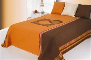 Narzuta dwustronna 220x240 Eurofirany 34 czarny+biały