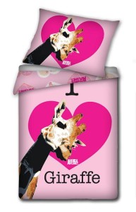 Pościel 160x200 Animal Planet Giraffe Żyrafa