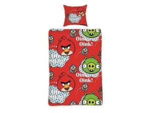 Pościel 160x200 Angry Birds czerwony Oink