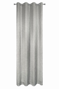 Zasłona gotowa 140x250 Eurofirany RIVET2 srebrny