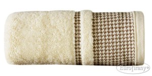 Ręcznik 70X140 Eurofirany Domino krem+brąz