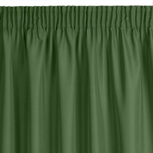 Matowa zasłona na taśmie 140x270 zielona gładka