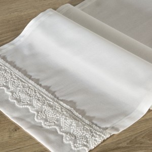 Obrus 150x300 Eurofirany Abella biały