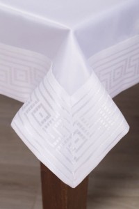 Obrus 150x280 Jedeka Ikar biały