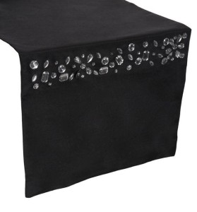Bieżnik glamour 33x180 Eurofirany Blink czarny
