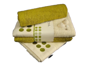 Zestaw ręczników 2x 70x140 Eurofirany Koła zielony