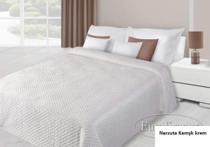 Narzuta 170x210 Kamyk EuroFirany satyna kremowa