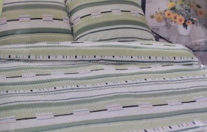 Pościel z kory 200x220 bawełna zielona