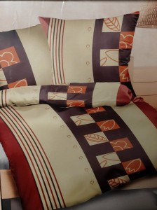 Pościel satynowa 160x200 liście