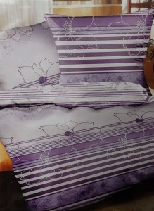 Pościel satynowa 160x200 wrzos fiolet