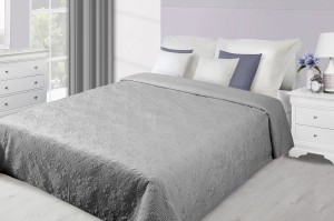 Narzuta welur 220x240 Eurofirany Emilia srebrny