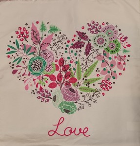 Poszewka ozdobna 40x40 love serce Walentynki