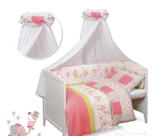 Komplet pościeli do łóżeczka Lili Red 100x135