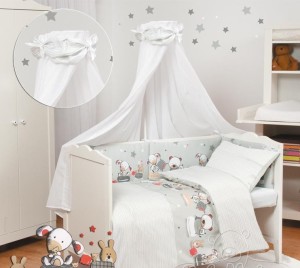 Komplet pościeli do łóżeczka Larry Silver 100x135