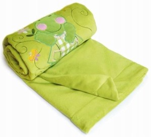 Kocyk dziecięcy pluszowy 75x100 Magic zielony