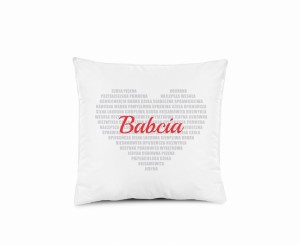 Poduszka na prezent Babcia 40x40 na Dzień Babci