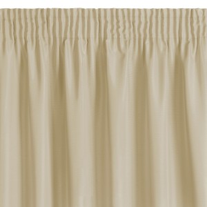 Matowa zasłona na taśmie 140x270 beżowa gładka
