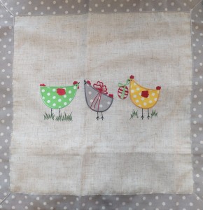 Poszewka wielkanoc 45x45 Kurki