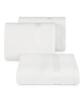 Ręcznik 50x90 Eurofirany Lori biały 450g