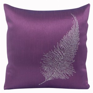 Poszewka 40x40 Eurofirany Pióro 2 fiolet