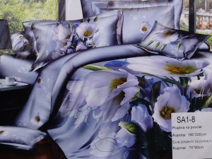 Pościel 160x200 satynowa Przebiśniegi 