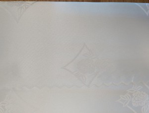 Obrus plamoodporny 160x350 biały