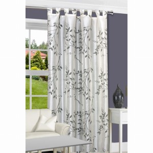 Zasłona 140x250 Eurofirany Liść krem+szary