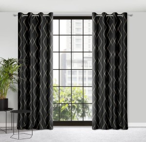 ZASŁONA DEKORACYJNA PIERRE CARDIN MARGO 140X250 CM CZARNY