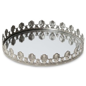 PATERA DEKORACYJNA AMELI (02) (FI) 22X5 CM SREBRNY