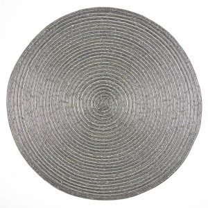 PODKŁADKA IVA (FI) 38 CM SREBRNY